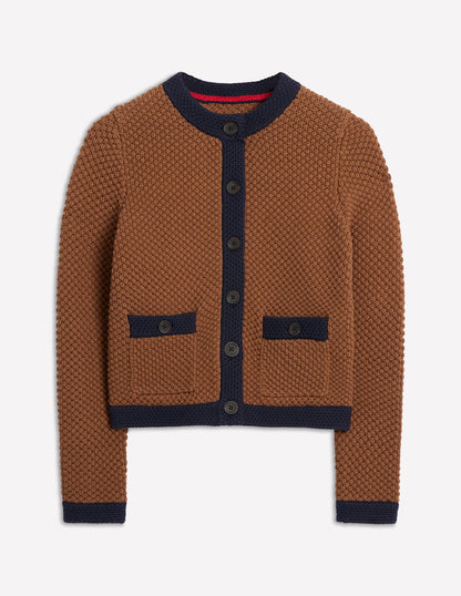 Libby Knitted Jacket-Camel-7