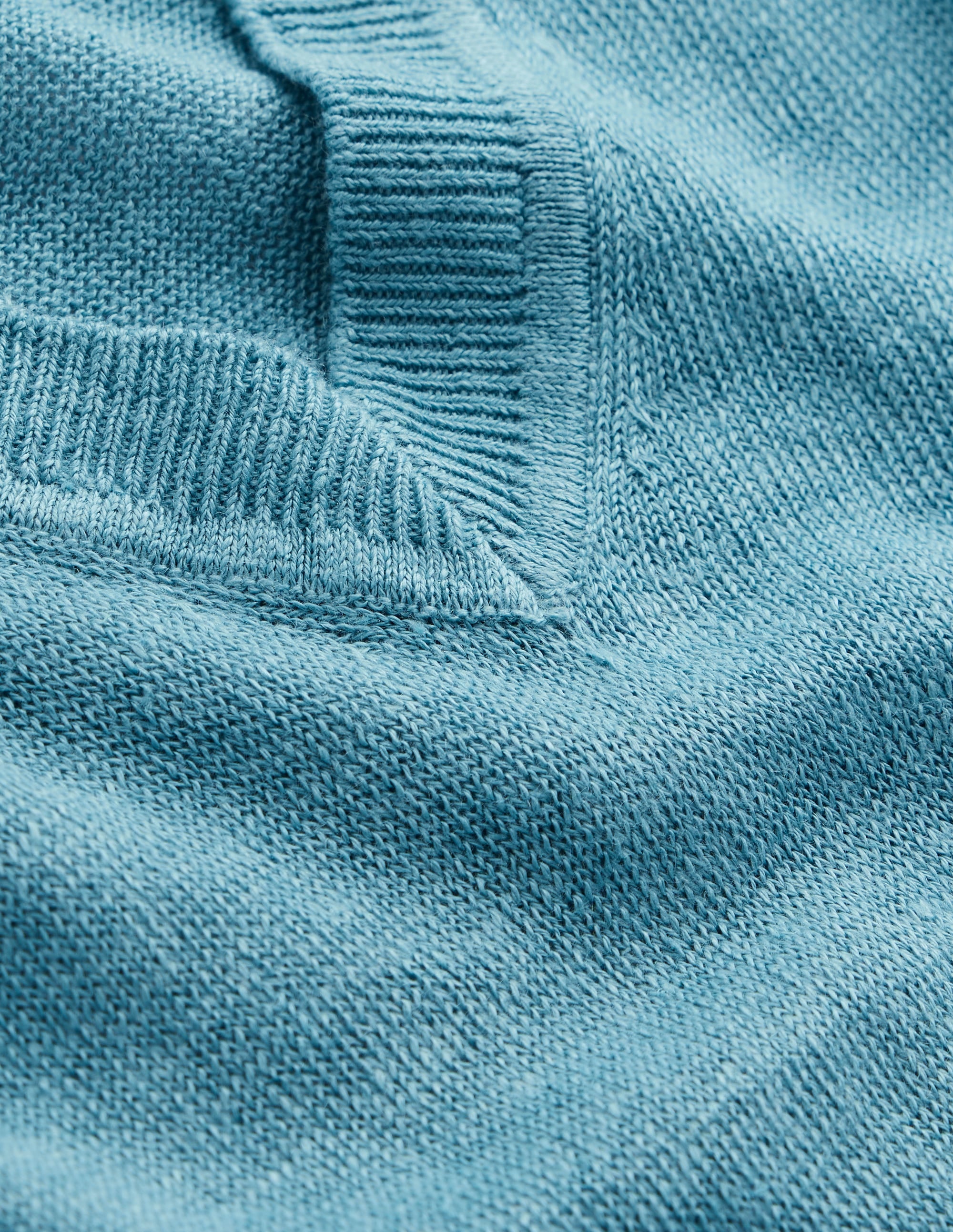 Liv V-Neck Linen T-Shirt-Duck Egg Blue - Image 8