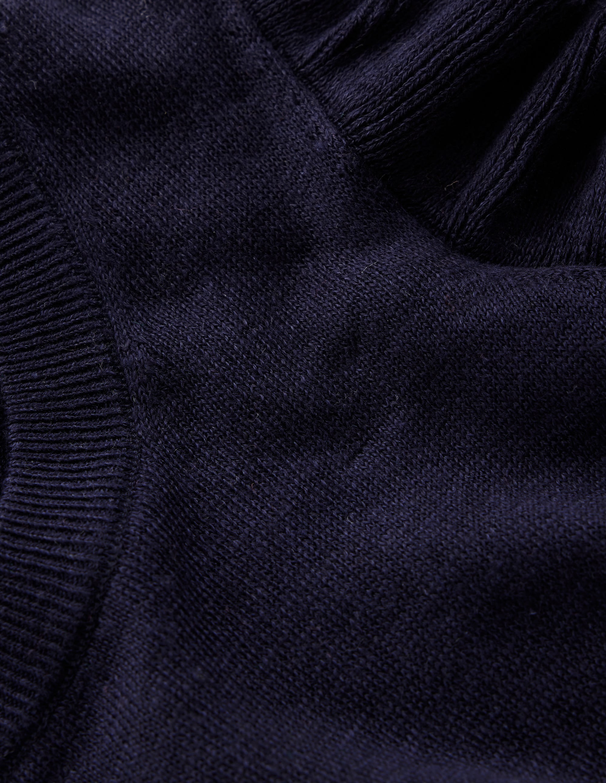Josie Frilled Linen Vest-Navy - Image 7