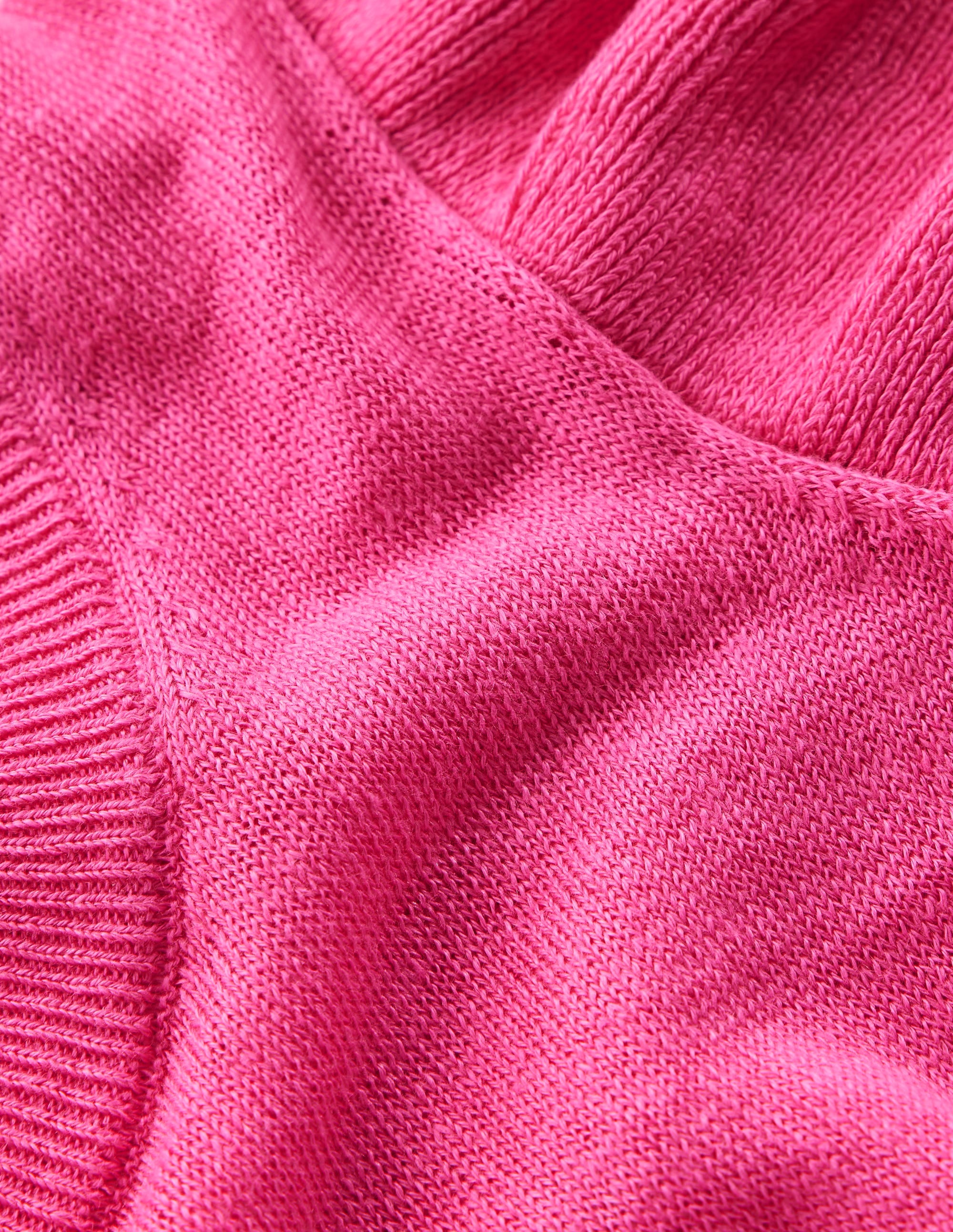 Josie Frilled Linen Vest-Sorbet Pink - Image 6