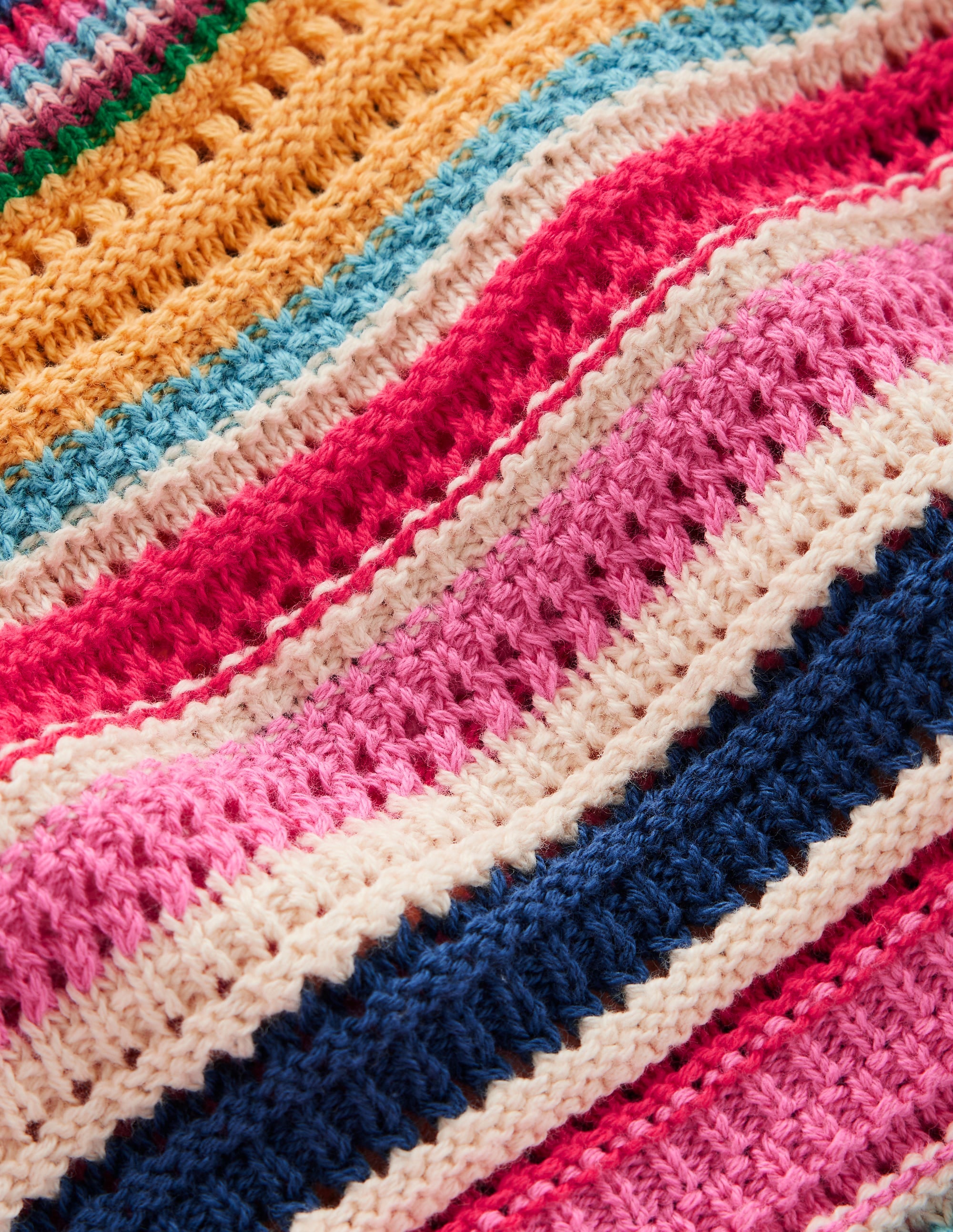 Textured Stitch T-Shirt-Pink Rose, Terracotta Rainbow - Image 6
