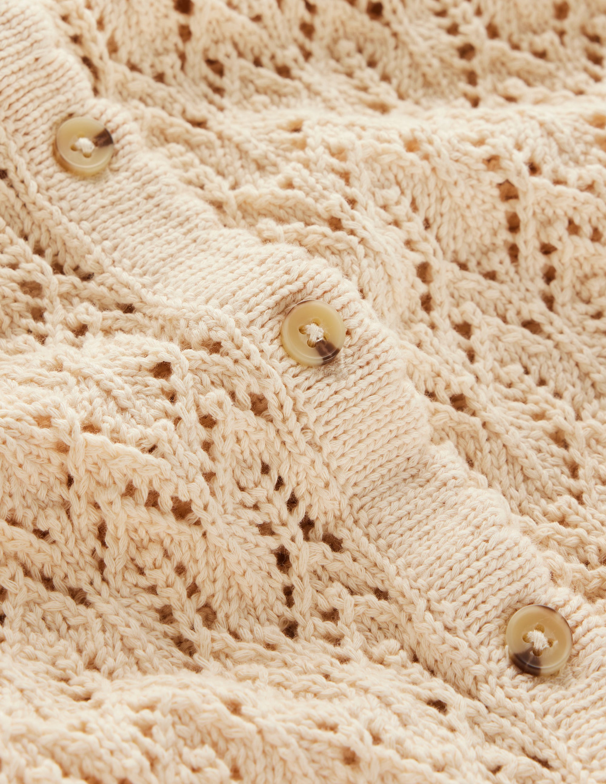 Elodie Stitch V-Neck Cardigan-Warm Ivory - Image 6