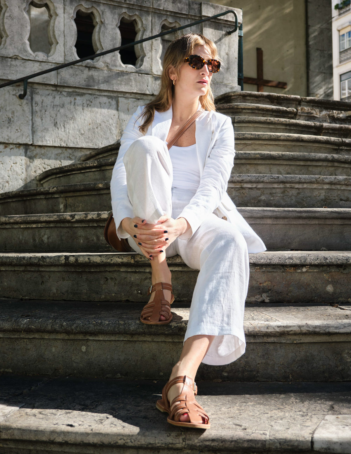 Westbourne Linen Pants-White - Image 6
