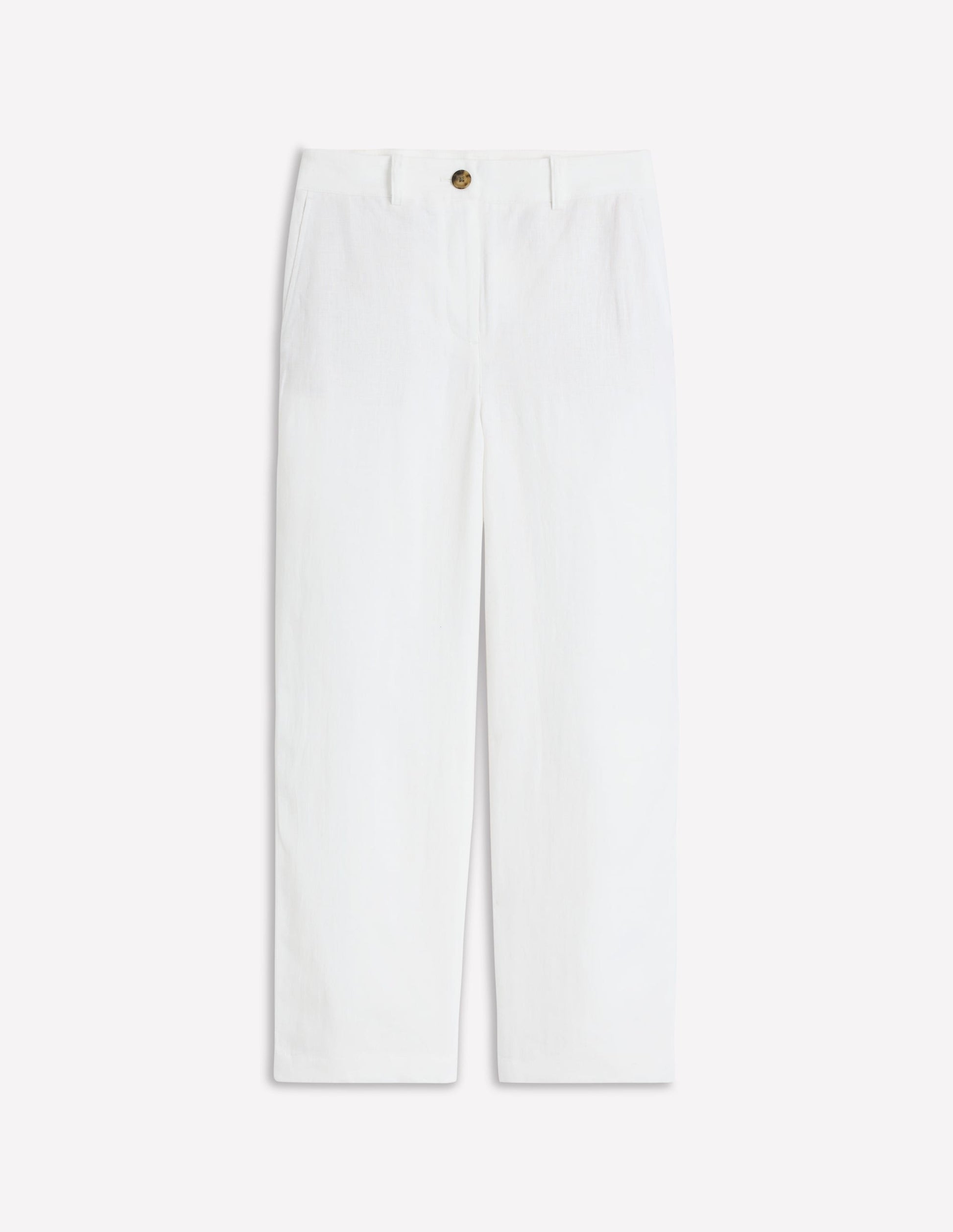 Westbourne Crop Linen Pants-White-6