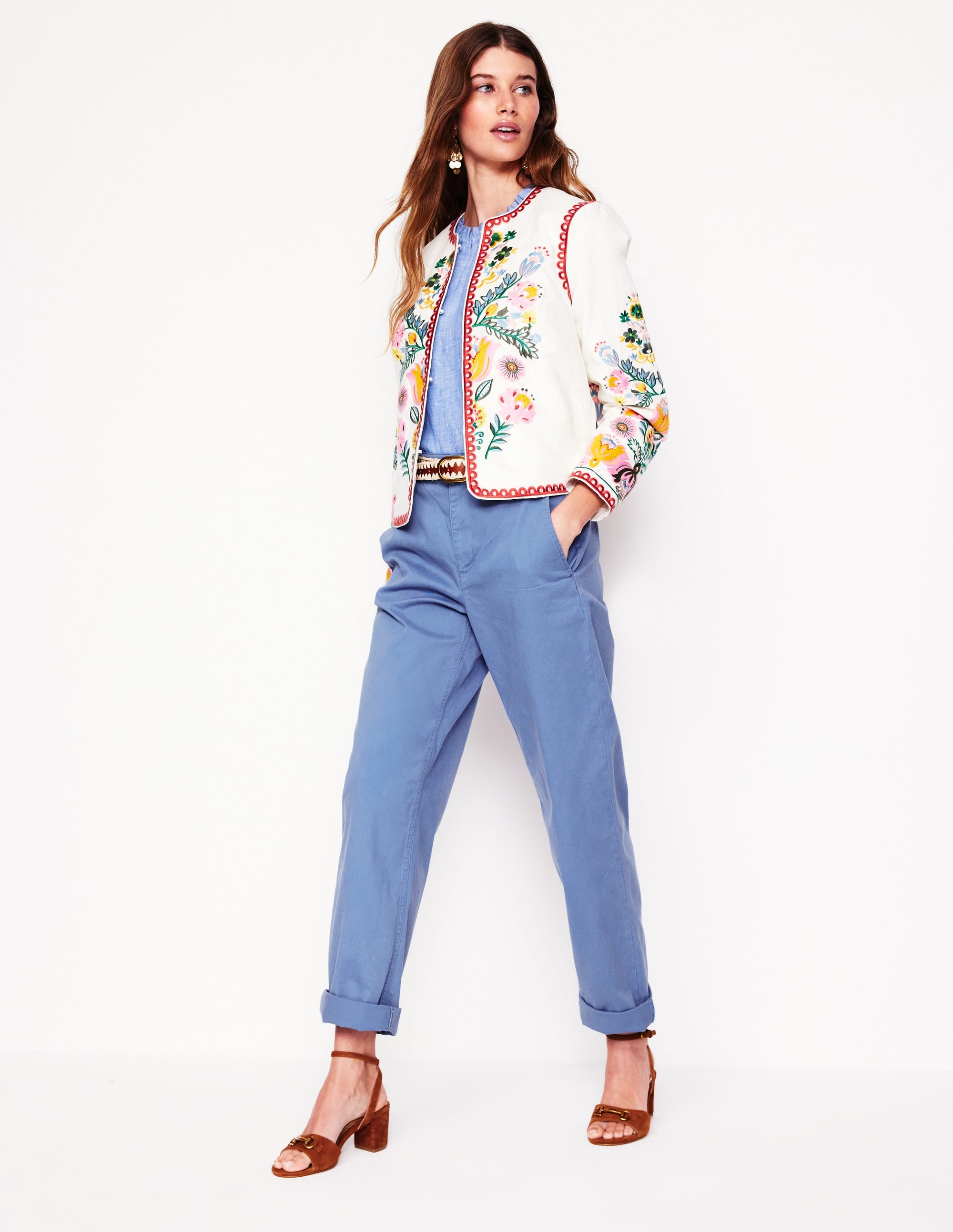 Barnsbury Chino Pants-Blue River - Image 1