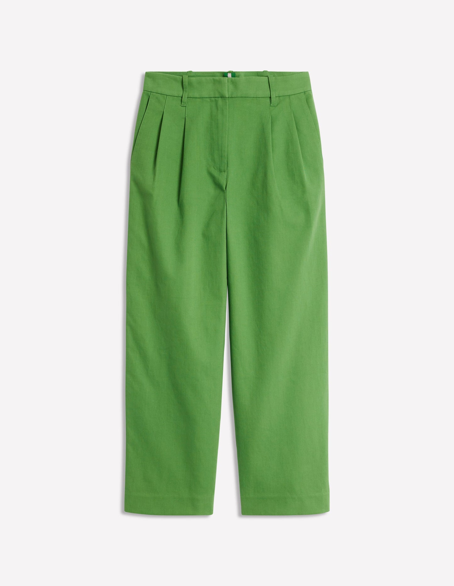 Bloomsbury Cotton Pants-Paradise Green