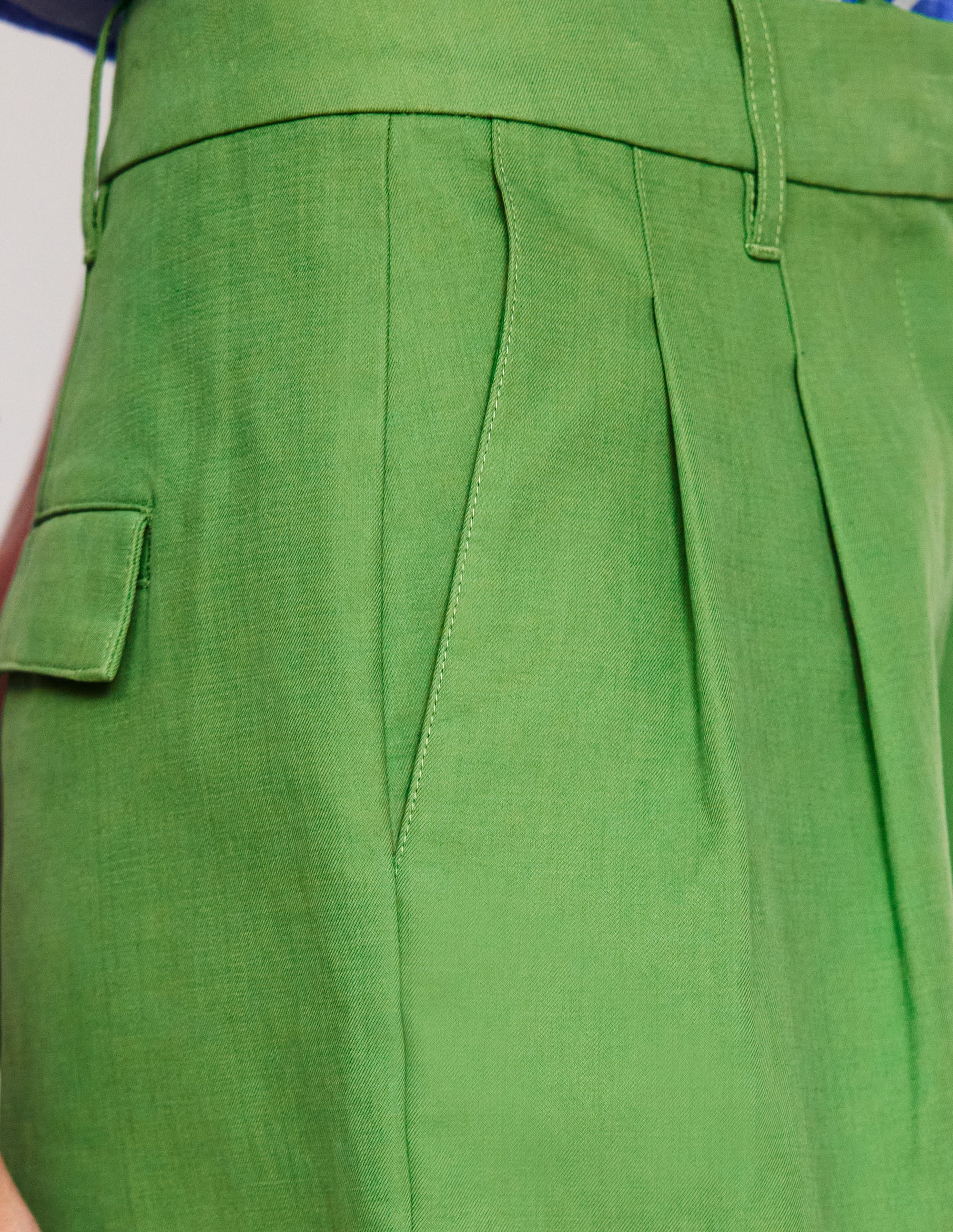 Bloomsbury Cotton Pants-Paradise Green - Image 5