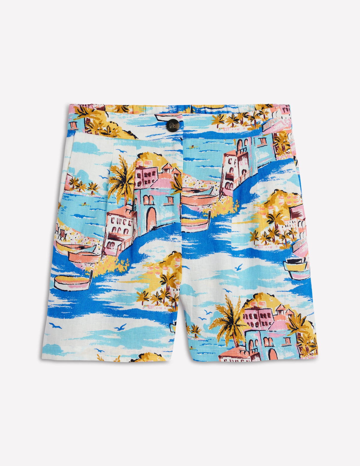 Dulwich Linen Shorts-Multi, Paradise Bay - Image 6