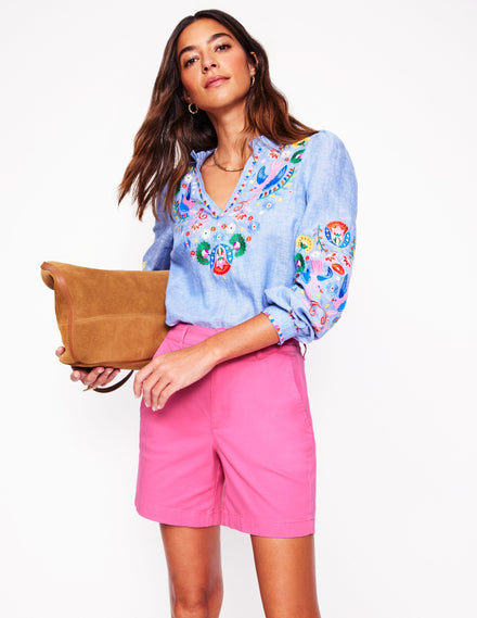 Barnsbury Chino Shorts-Sorbet Pink