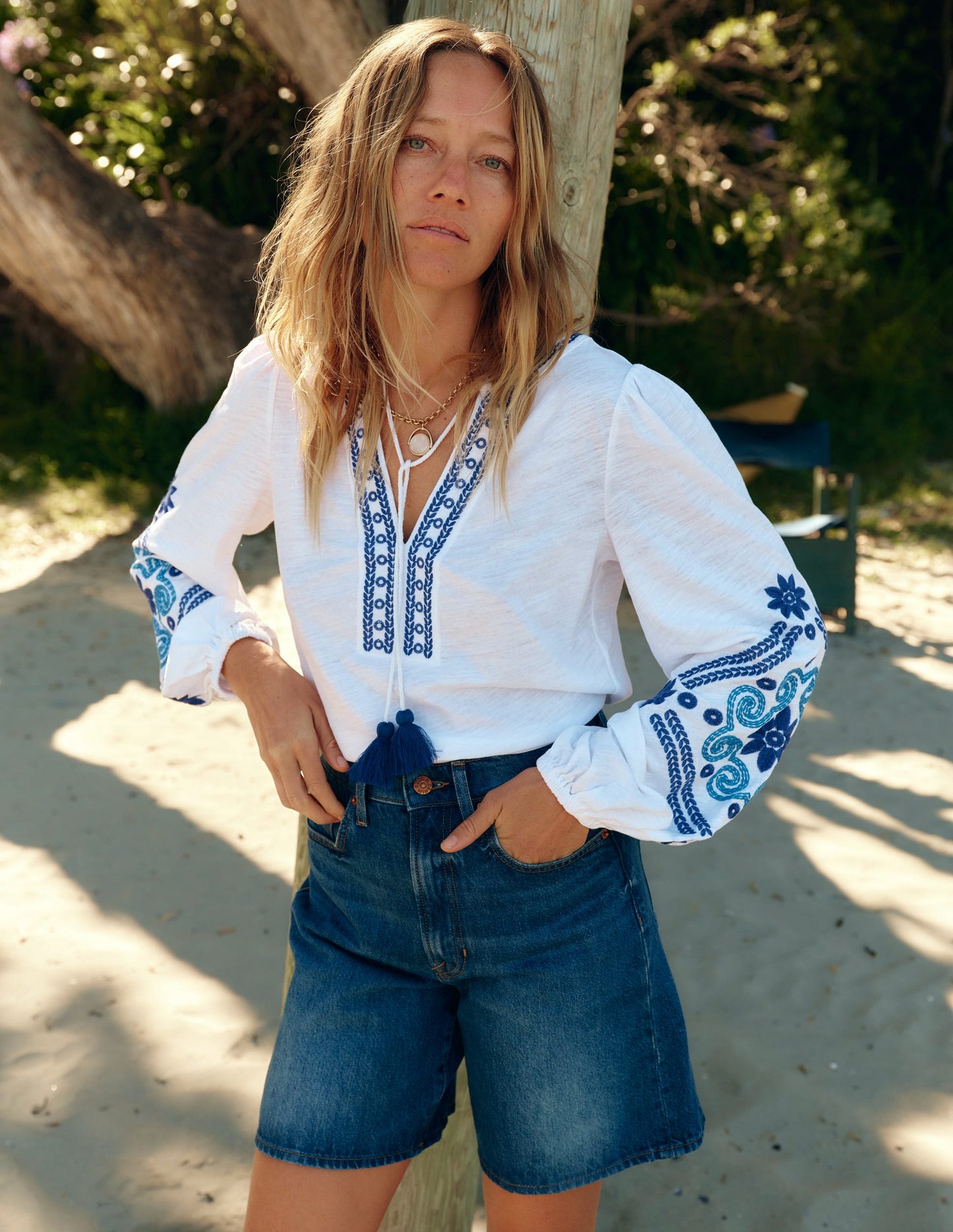 Mid Thigh Denim Shorts-Mid Vintage