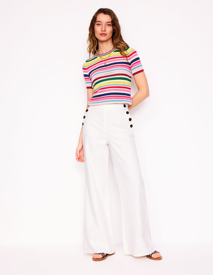 Greenwich Sailor Pants-White