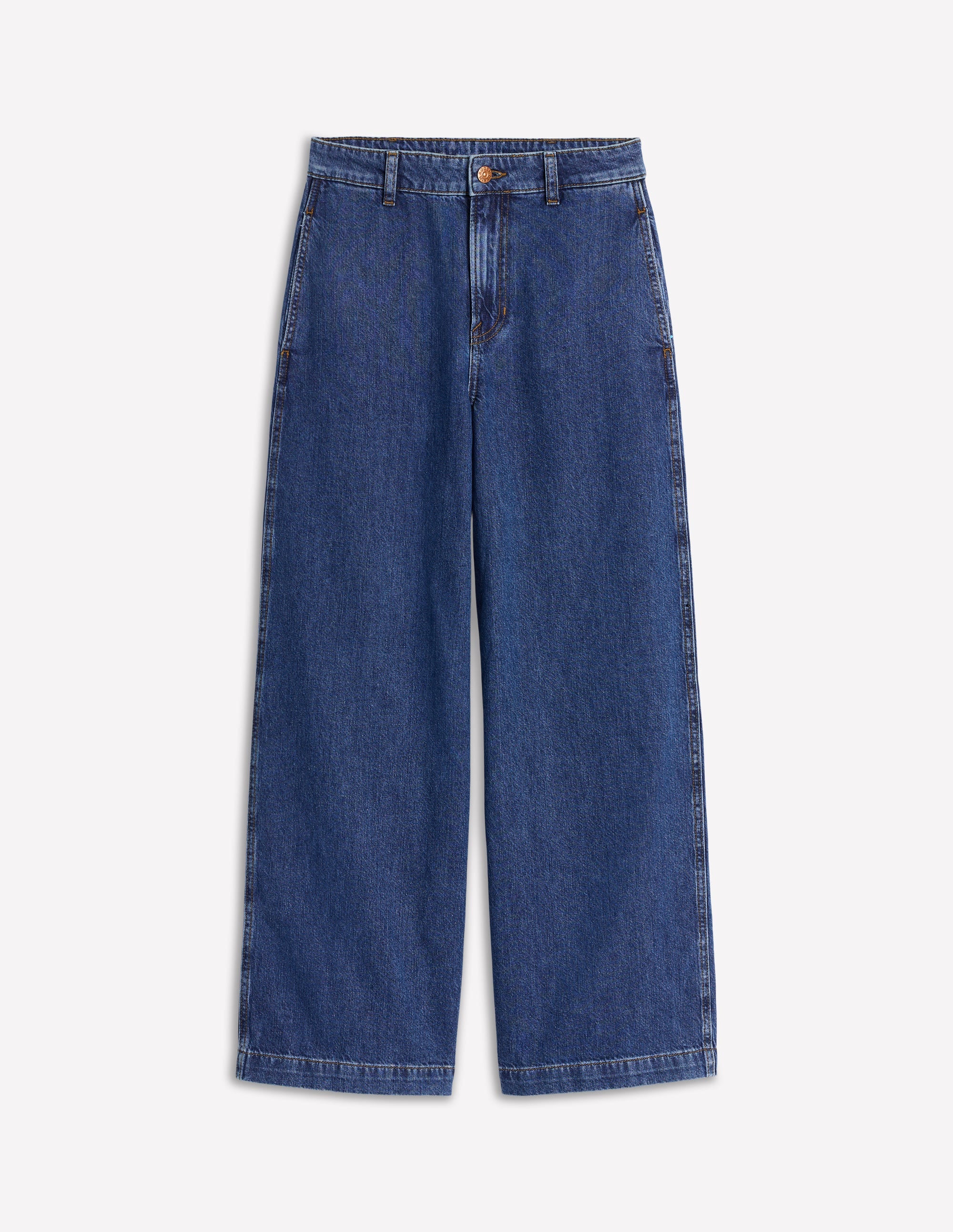 Cropped Fluid Jeans-Mid Vintage - Image 6