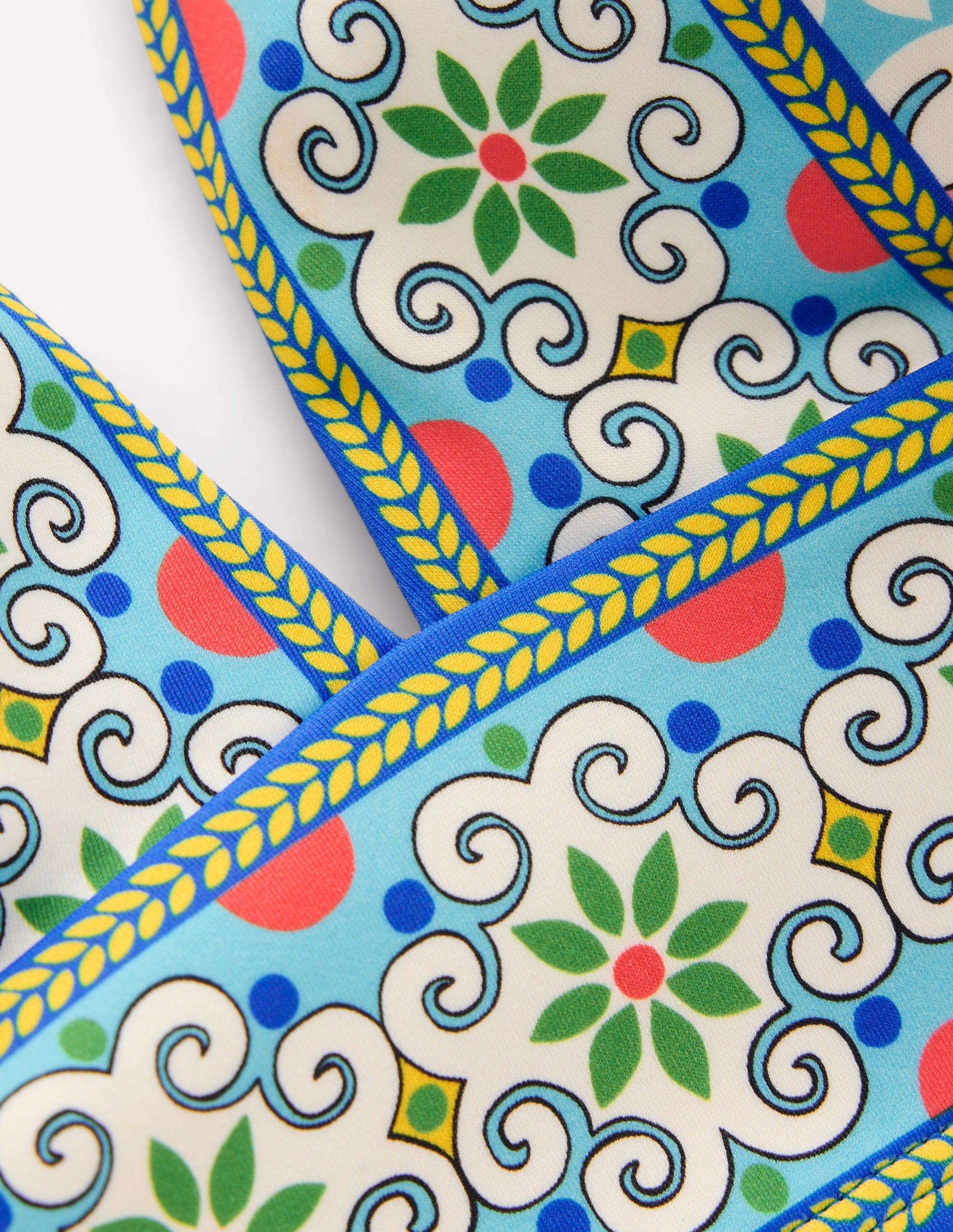 Porto Bikini Top-Multi, Citrus Vine Tile-8