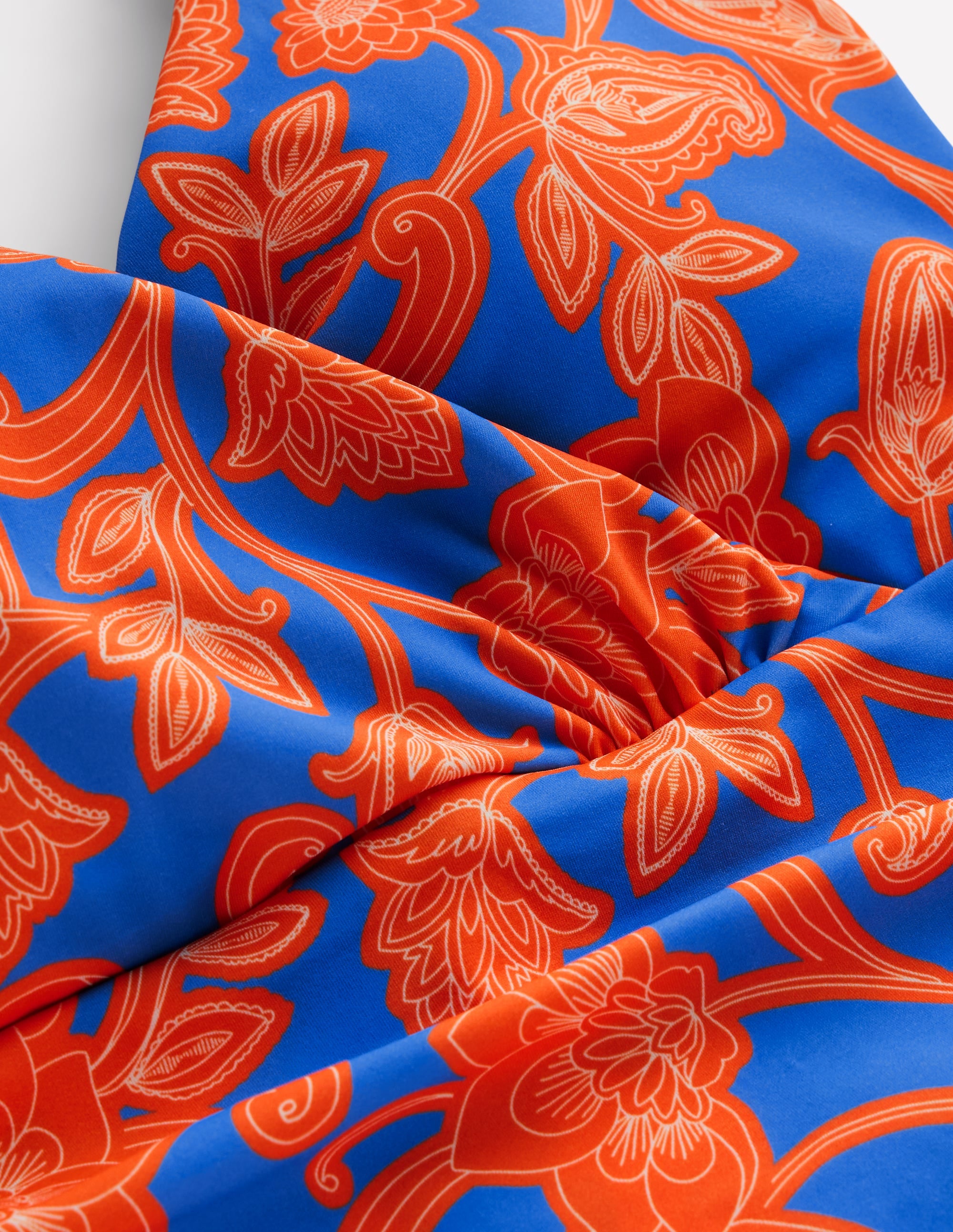 Levanzo Halter Swimsuit-Jaffa Orange, Paisley Whirl - Image 9