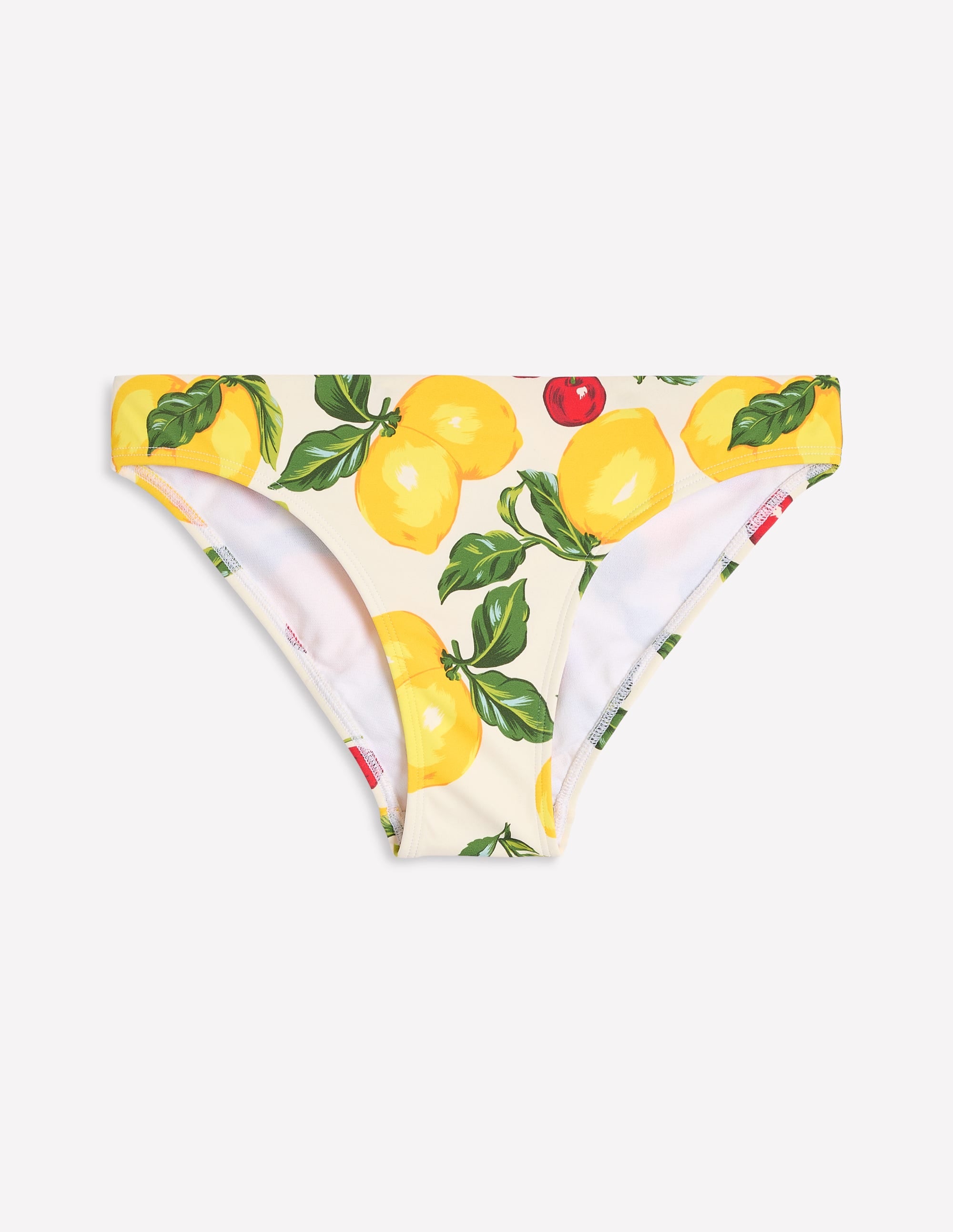 Classic Bikini Bottoms-Ivory, Cherries and Lemons - Image 5