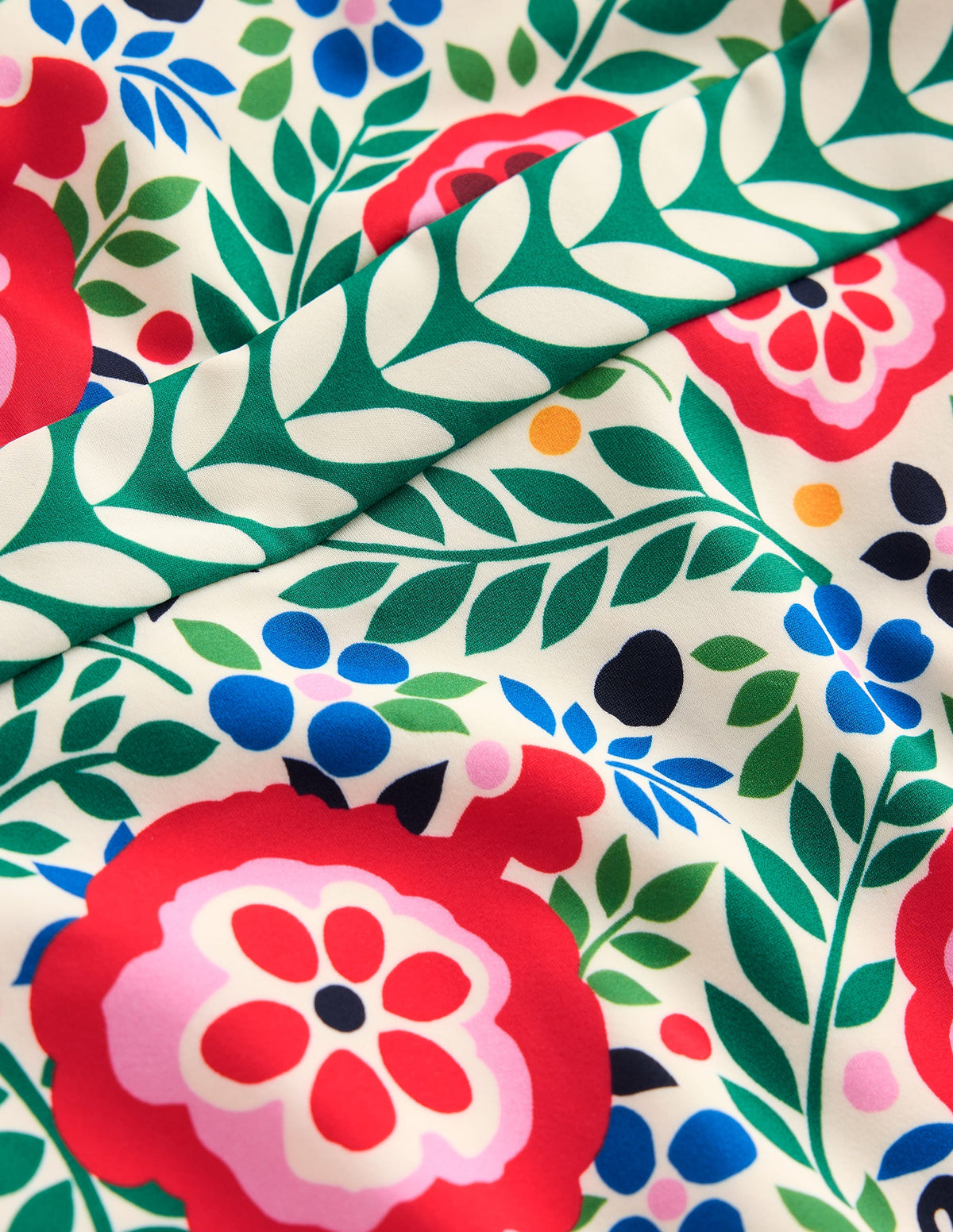 Cross Front Swimsuit-Multi, Foliage Scatter - Image 7