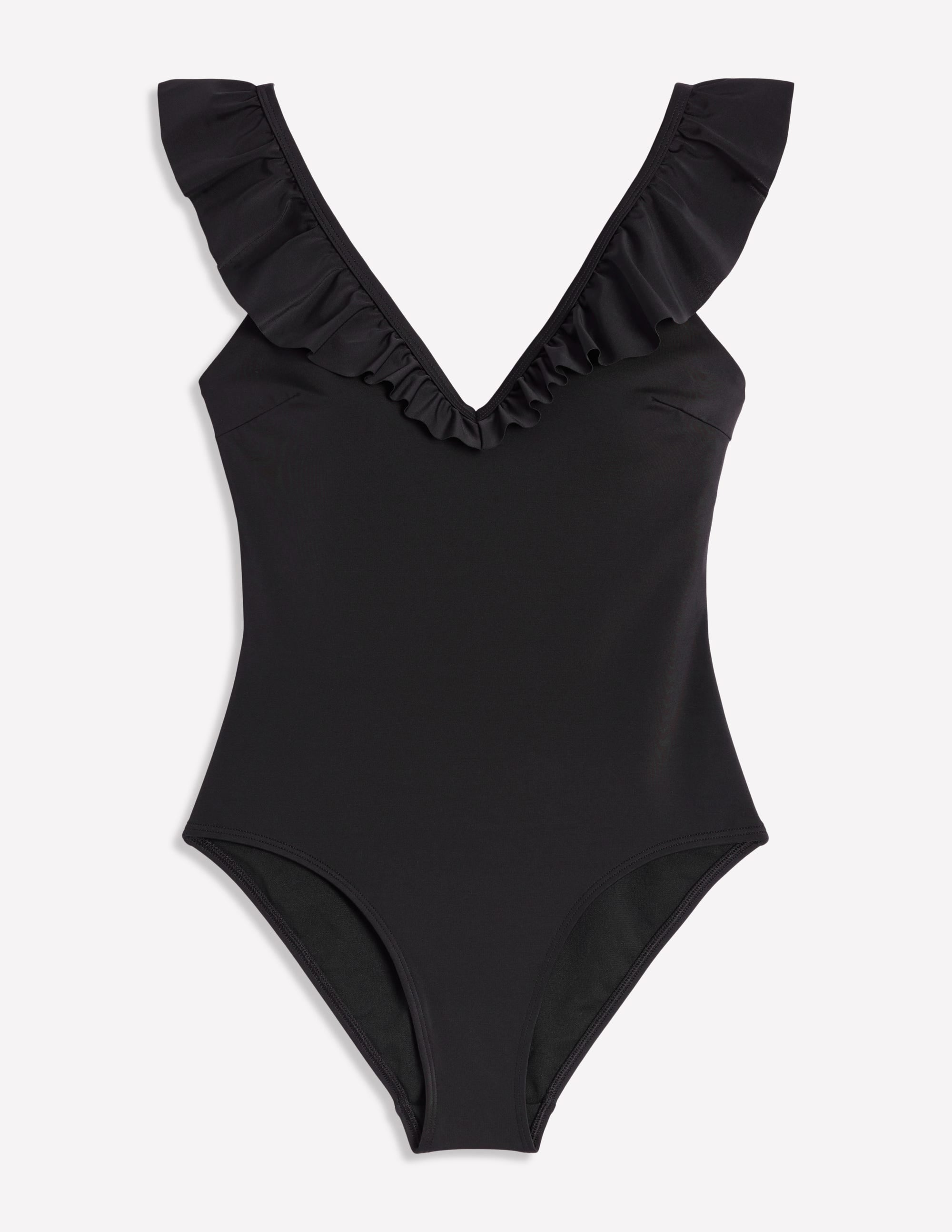 Evia Ruffle Swimsuit-Black - Image 6