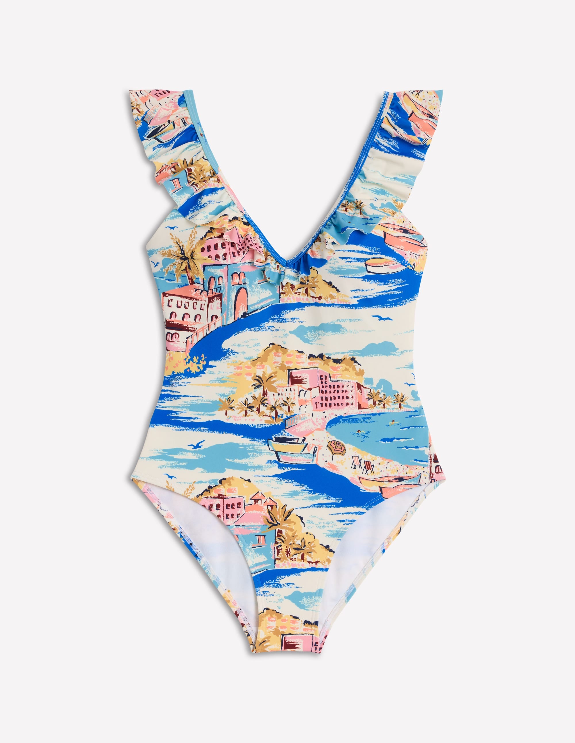 Evia Ruffle Swimsuit-Multi, Paradise Bay - Image 8