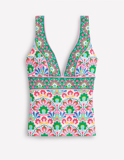 Porto Tankini Top-Multi, Decorative Dandelion-5