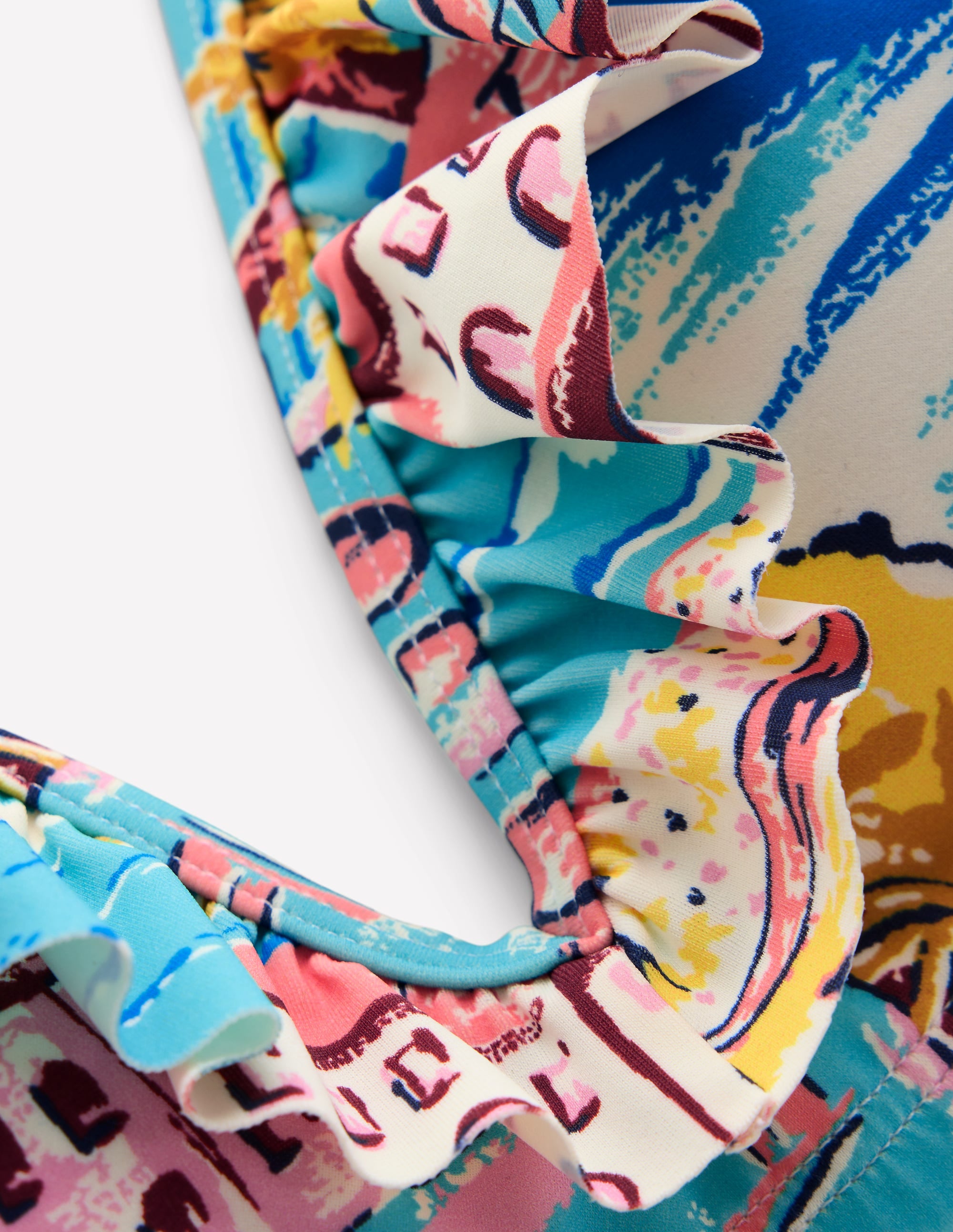 Evia Ruffle Bikini Top-Multi, Paradise Bay - Image 9