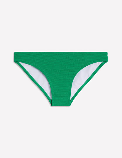 Textured Bikini Bottoms-Bright Green