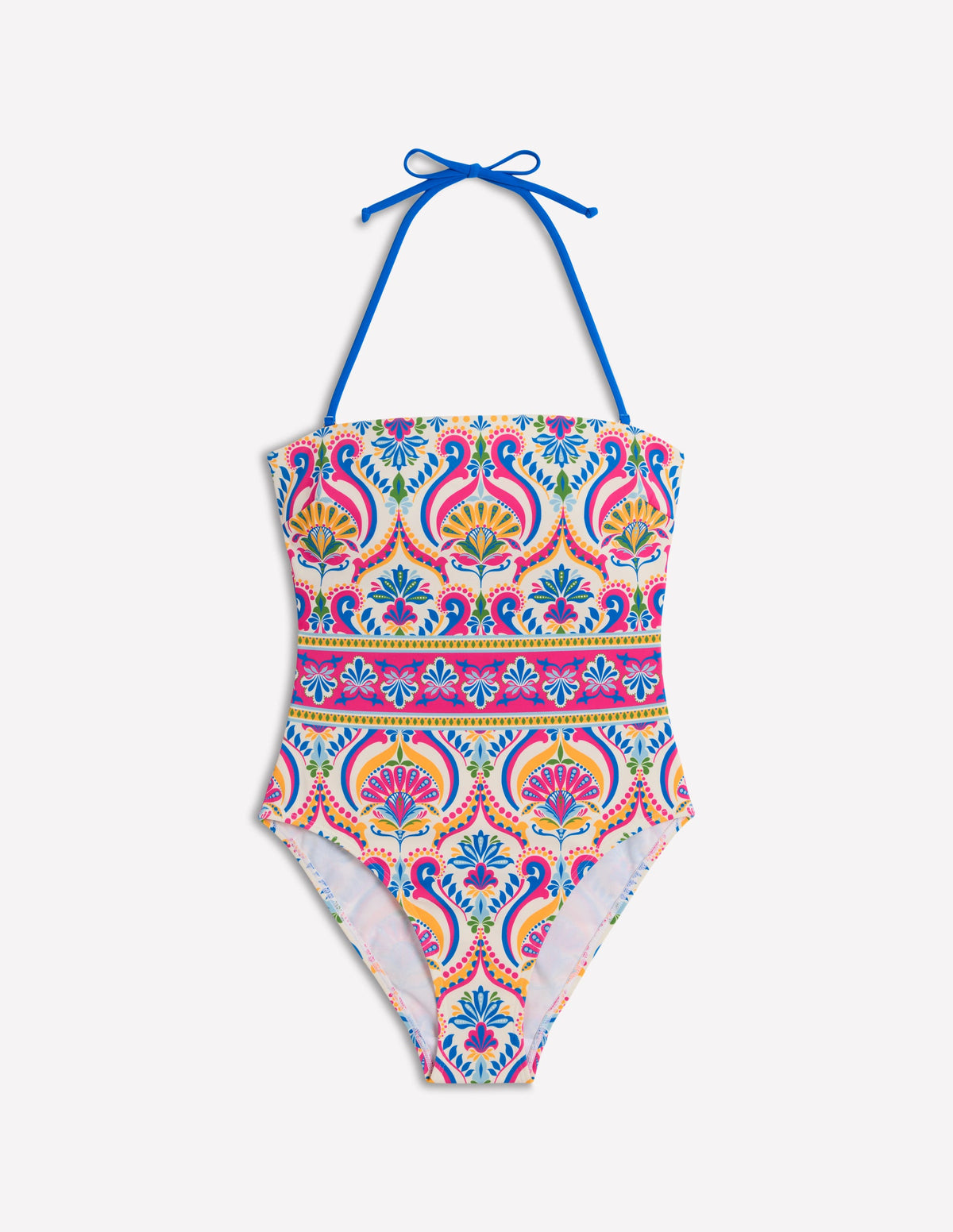 Paros Bandeau Swimsuit-Multi, Ornamental Floral - Image 8