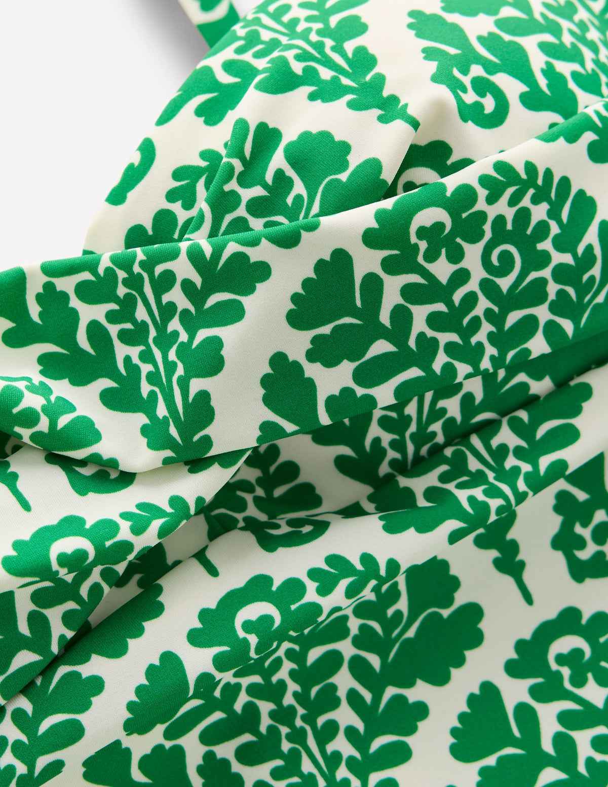 Andros Twist Front Swimsuit-Rich Emerald, Blossomy - Image 8