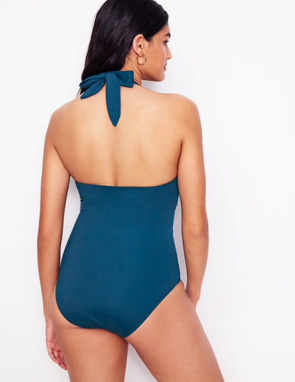 Kythira Ruched Swimsuit-Oceanside Blue-6