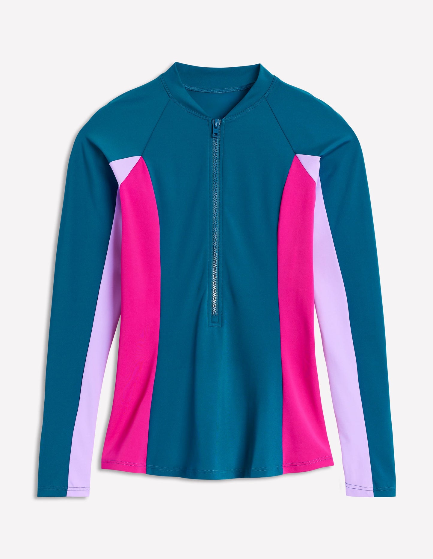 Sun Safe Raglan Rash Vest-Oceanside Blue