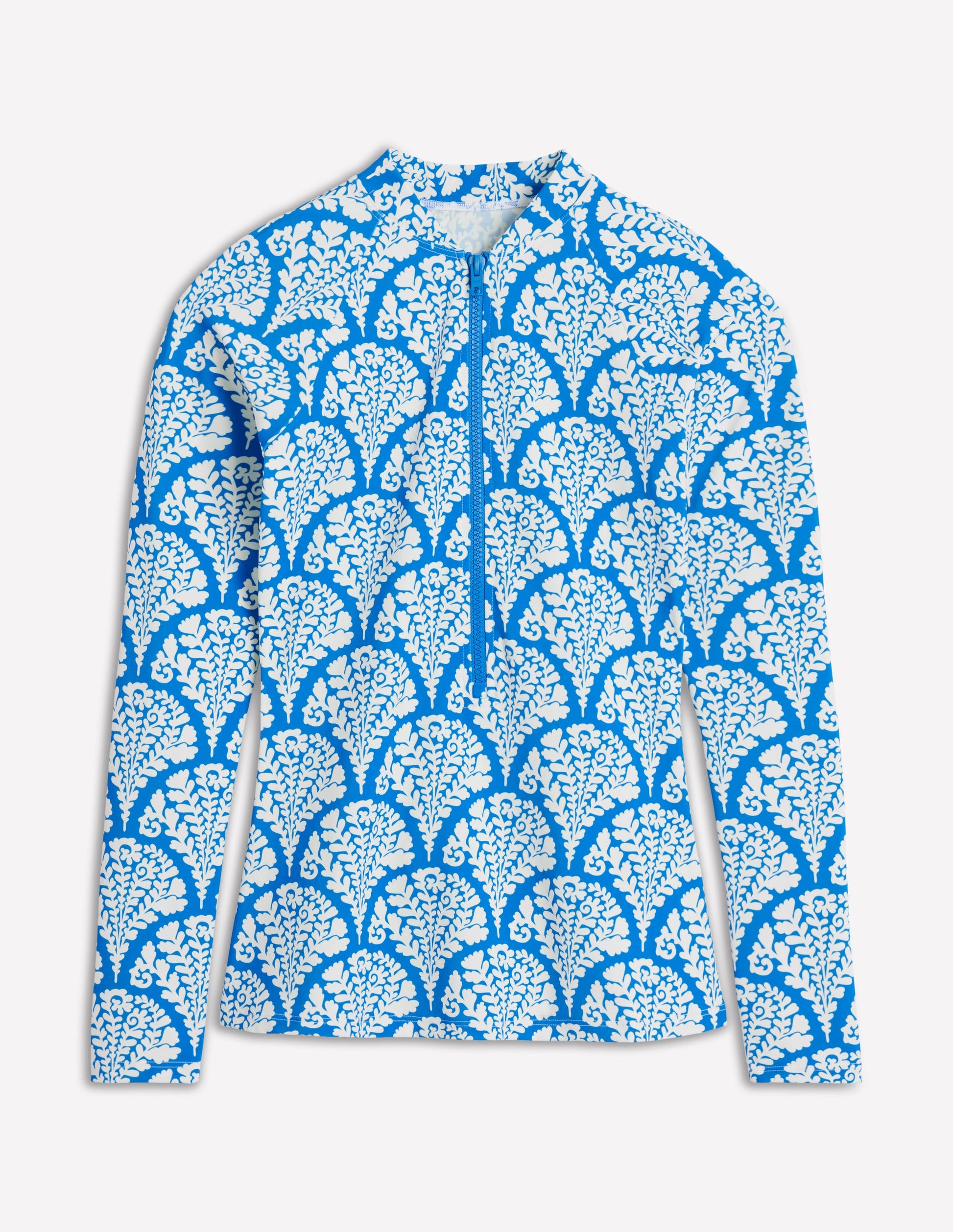 Sun Safe Raglan Rash Vest-Bright Blue, Blossomy-7