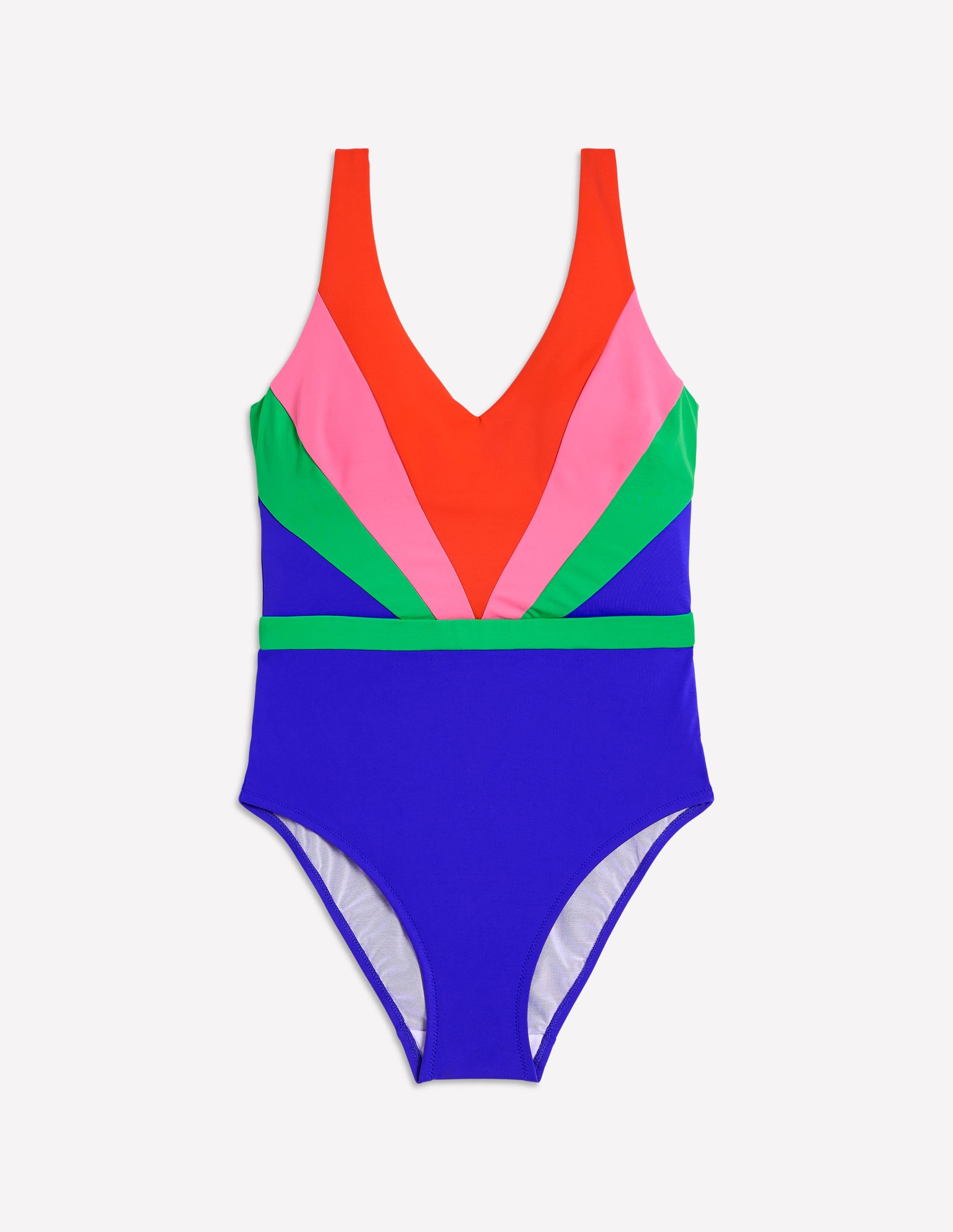 Syros V Neck Swimsuit-Multi Colourblock - Image 5