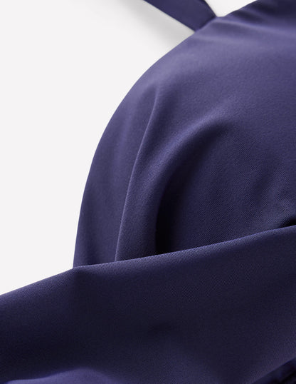 Andros Twist Front Bikini Top-Navy-8