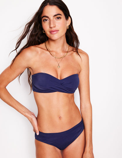 Andros Twist Front Bikini Top-Navy-3