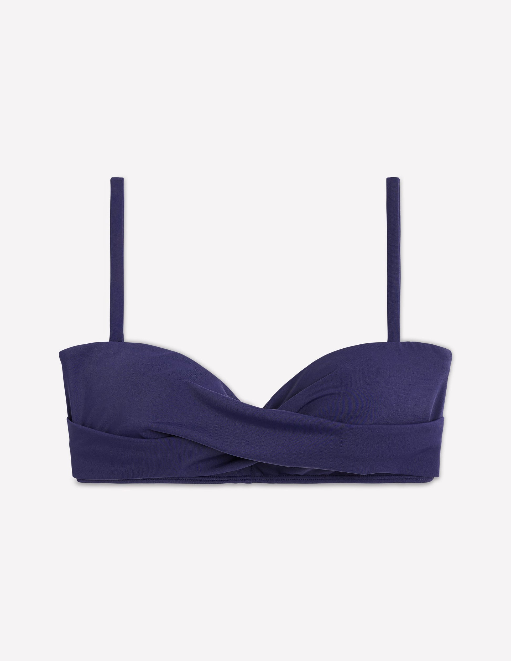Andros Twist Front Bikini Top-Navy-7