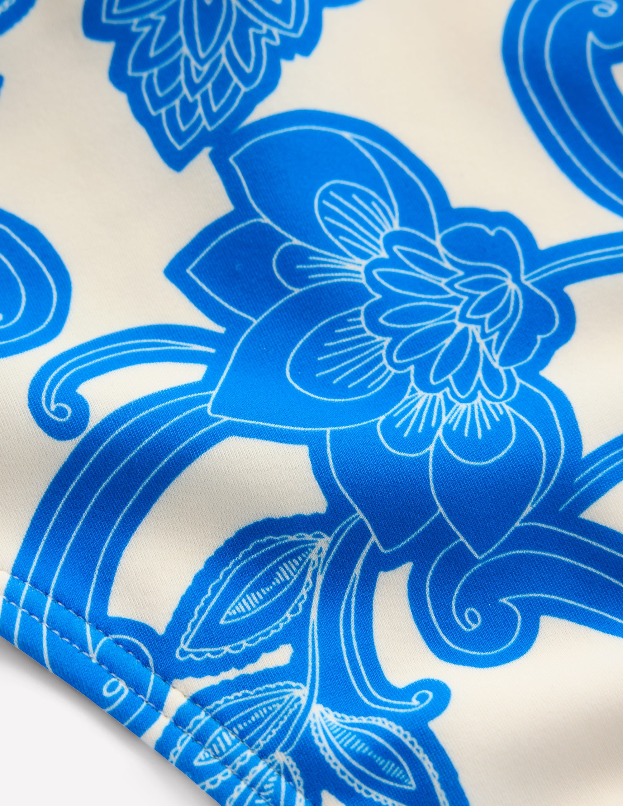 Tie Side Bikini Bottoms-Cerulean Blue, Paisley Whirl - Image 8