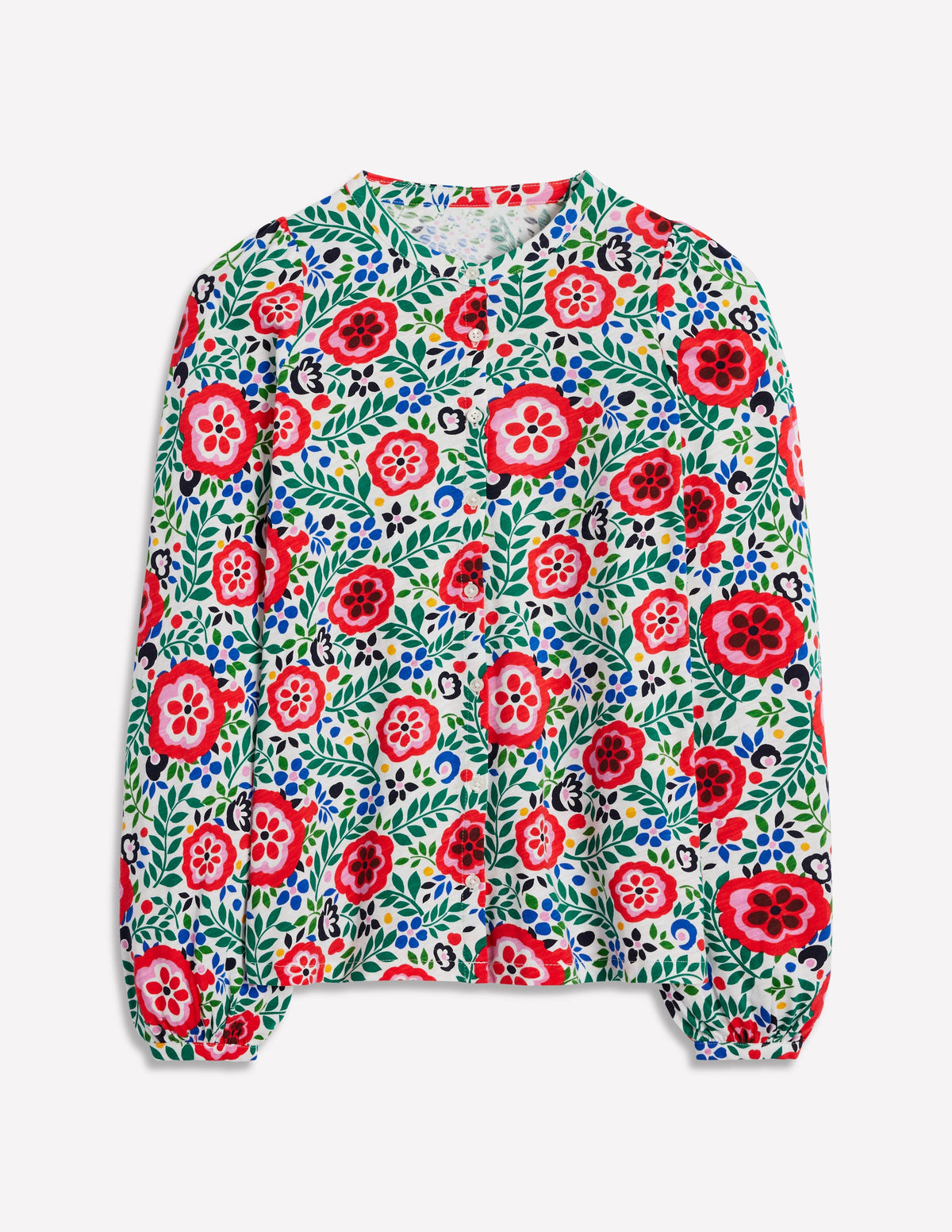 Marina Jersey Shirt-Multi, Foliage Scatter - Image 5