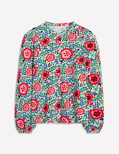 Marina Jersey Shirt-Multi Foliage