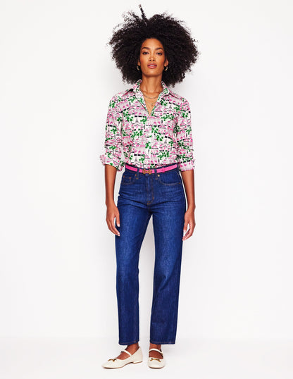 Sienna Cotton Shirt-Ivory, Botanical Greenhouse