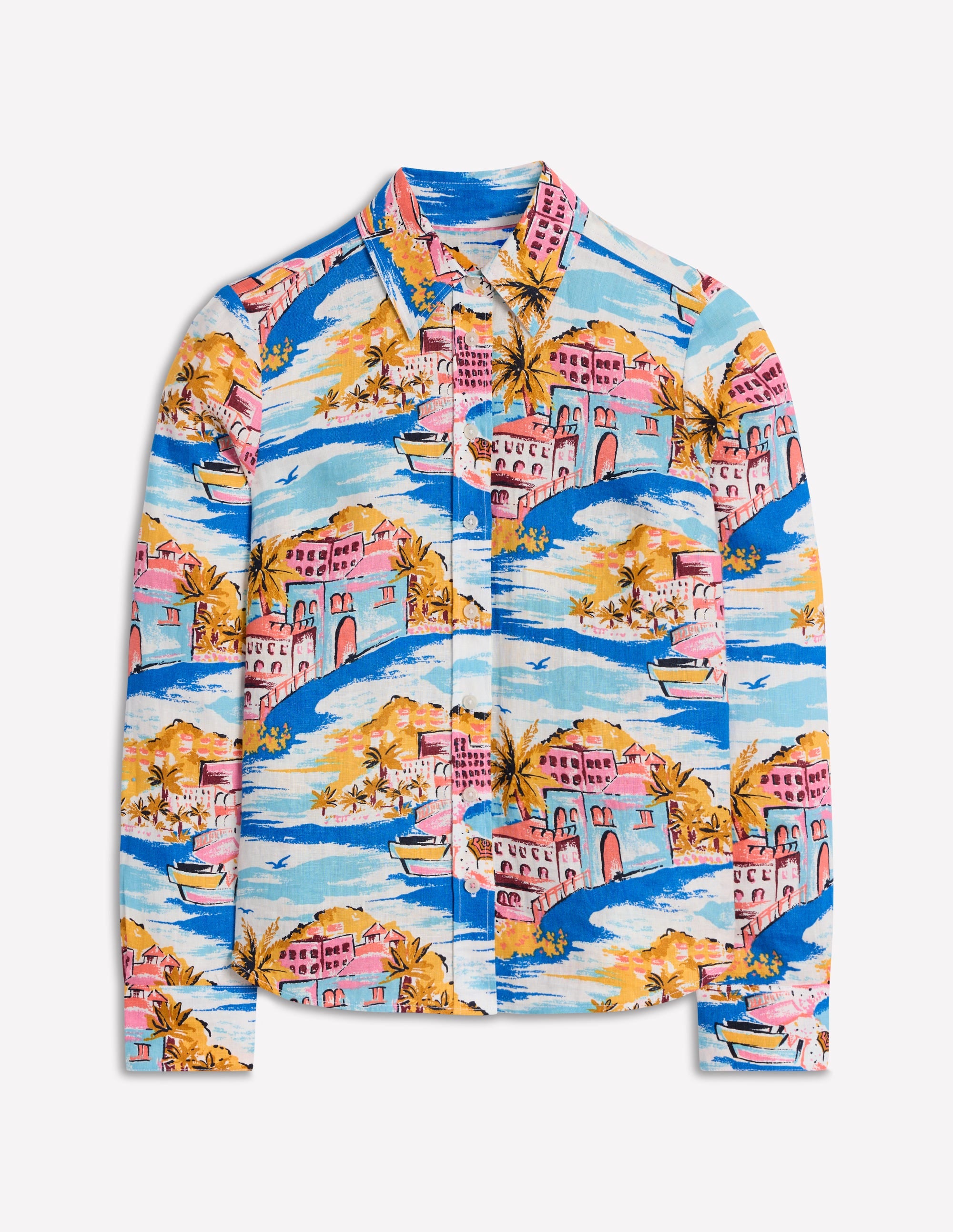 Sienna Linen Shirt-Multi, Paradise Bay - Image 6
