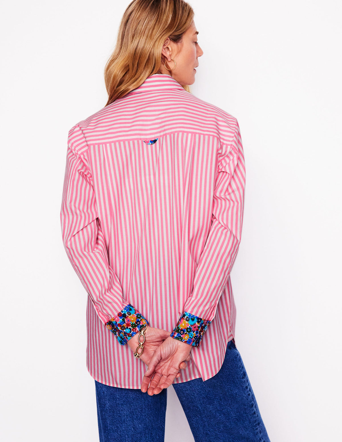 Sadie Relaxed Cotton Shirt-Multi, Paintbox Ditsy - Image 6
