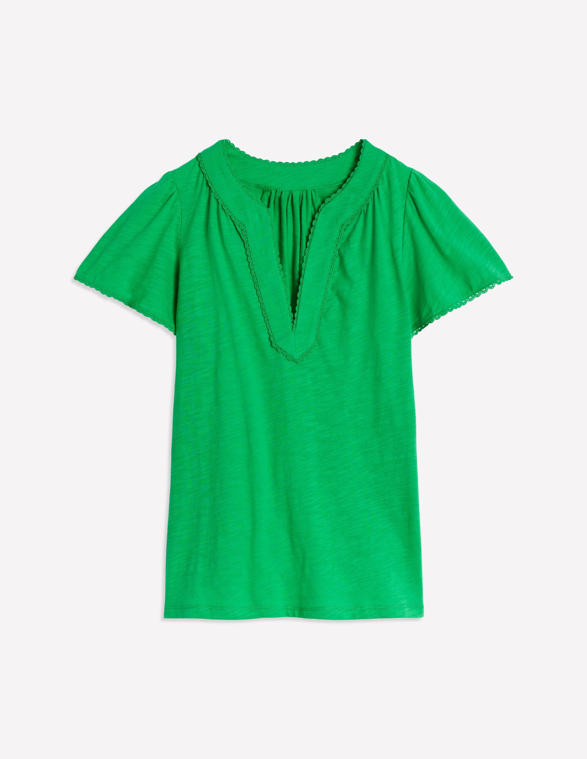 Ava Short Sleeve Top-Sapling Green - Image 5