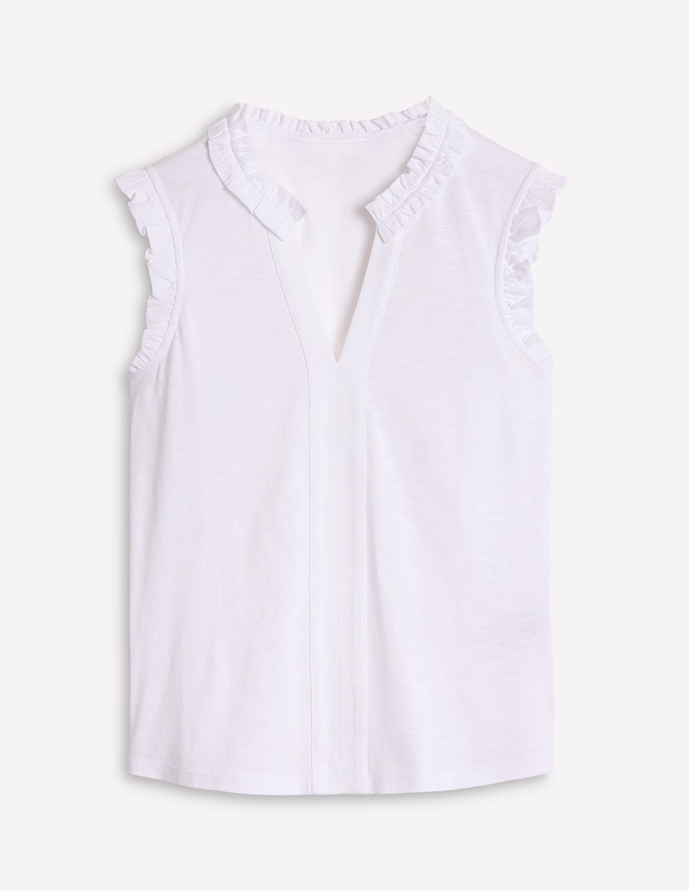 Lola Sleeveless Top-White