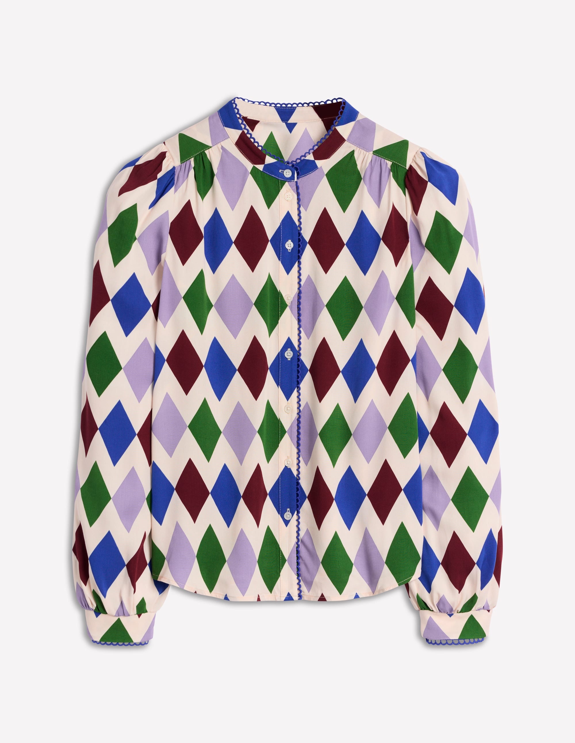Ara Long Sleeve Top-Multi, Diamond Stripe - Image 8