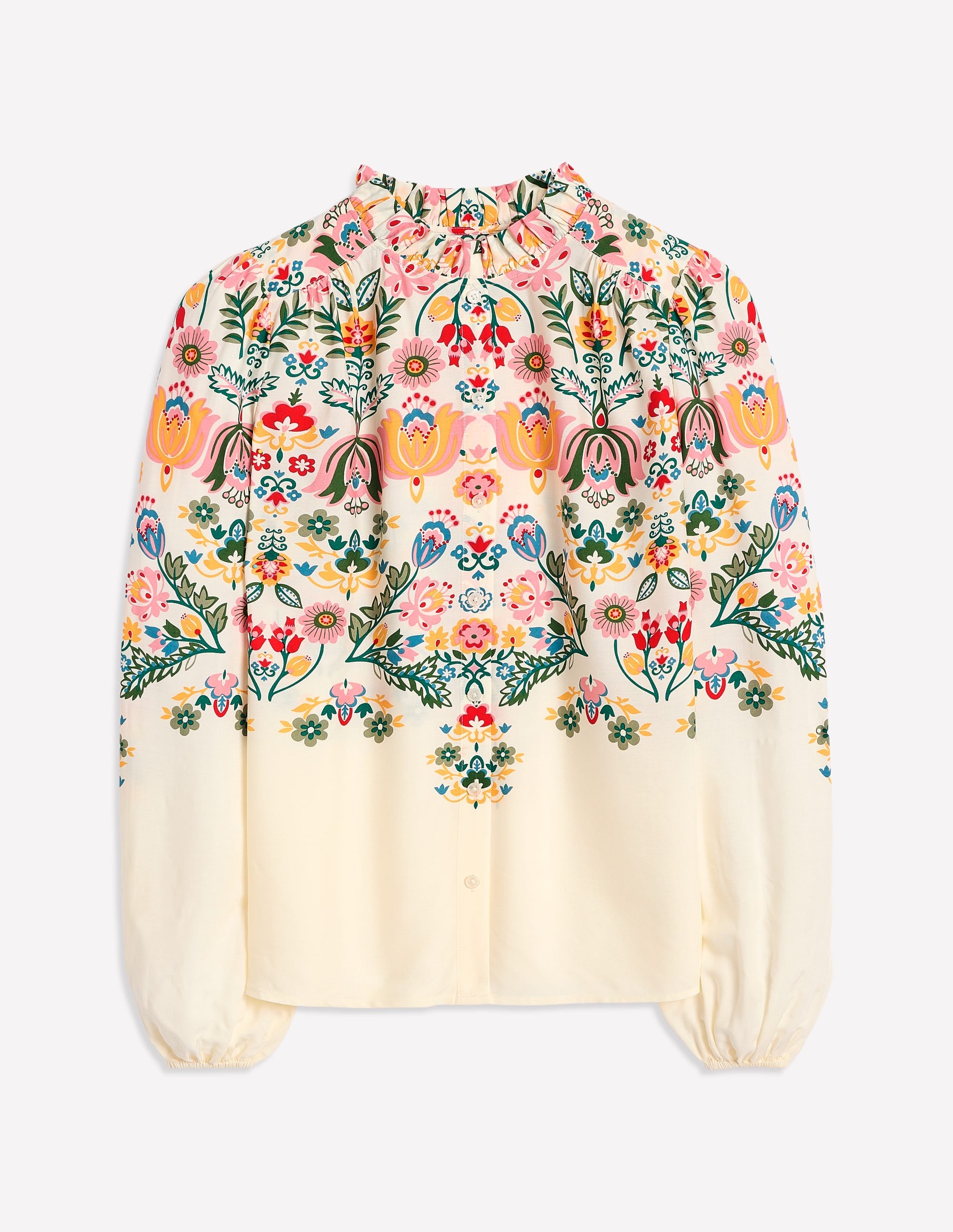 Ruffle Collar Blouse-Ivory, Tulip Fusion - Image 7