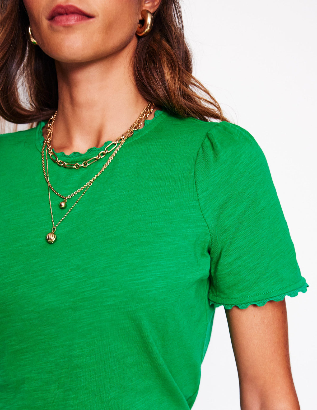 Ali Ricrac T-shirt-Rich Emerald - Image 2