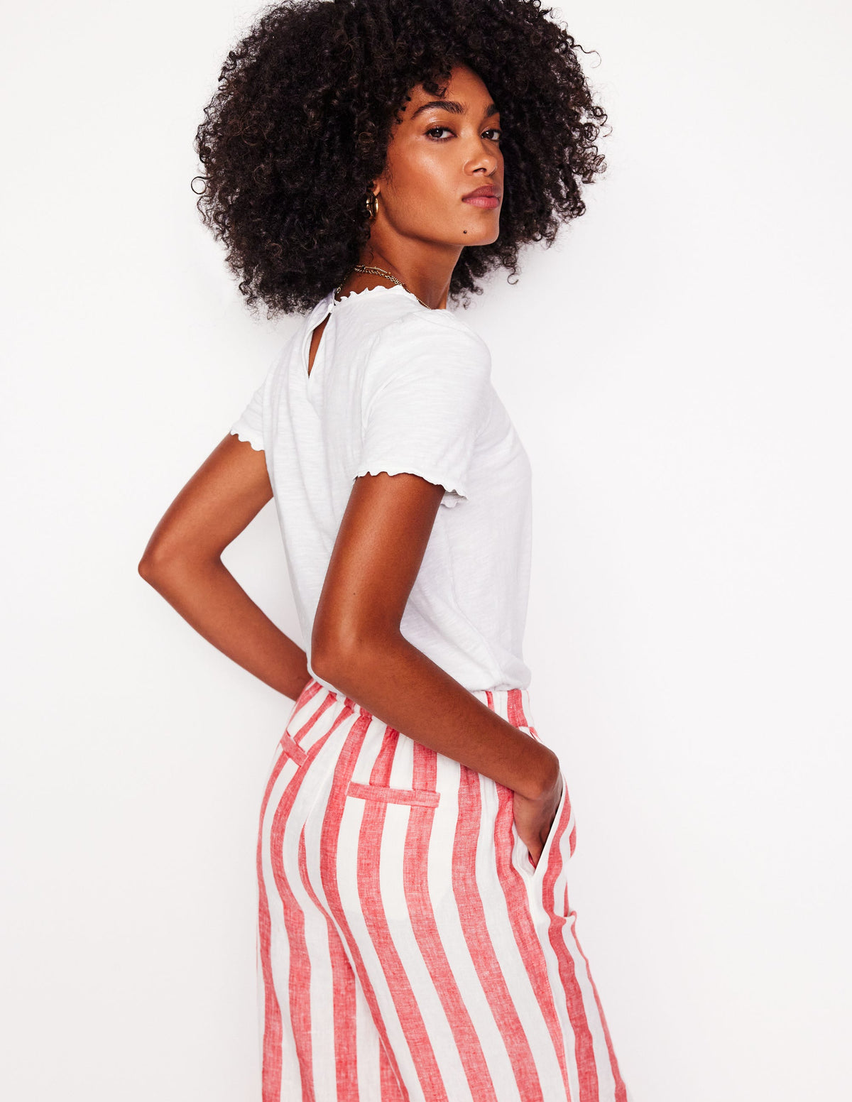 Ali Ricrac T-shirt-White - Image 3