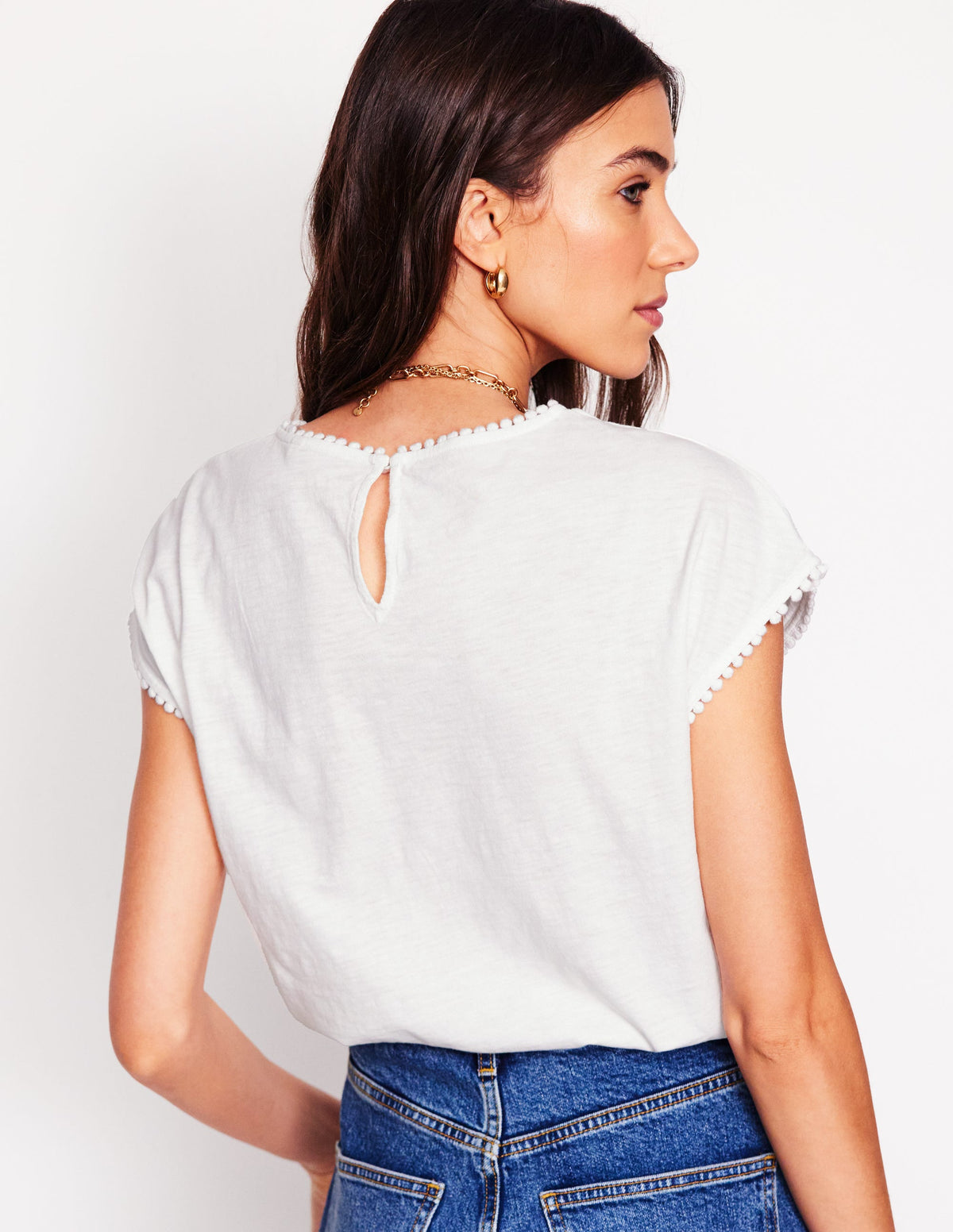 Anya Broderie T-shirt-White - Image 3