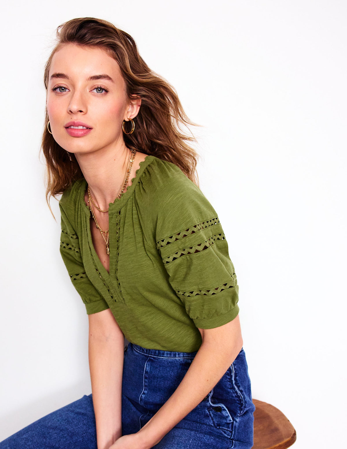 Maisy Rikrak Trim Top-Mayfly - Image 2