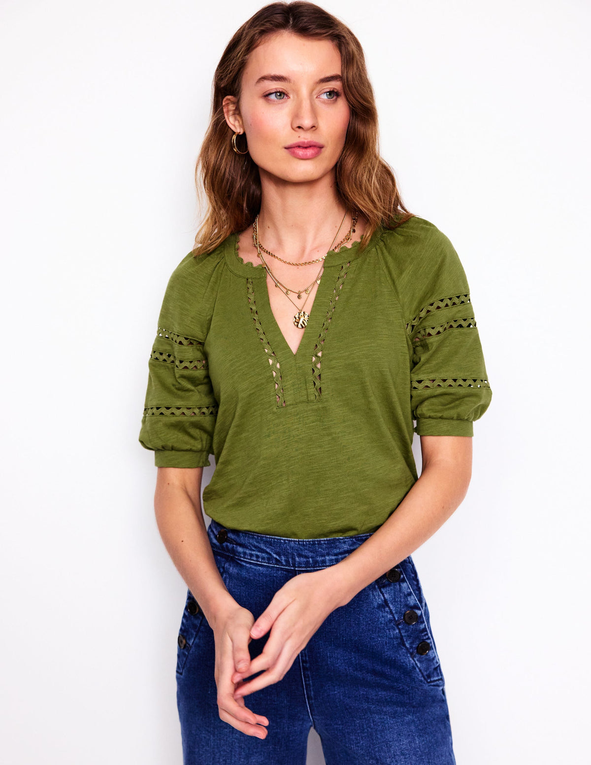 Maisy Rikrak Trim Top-Mayfly - Image 5