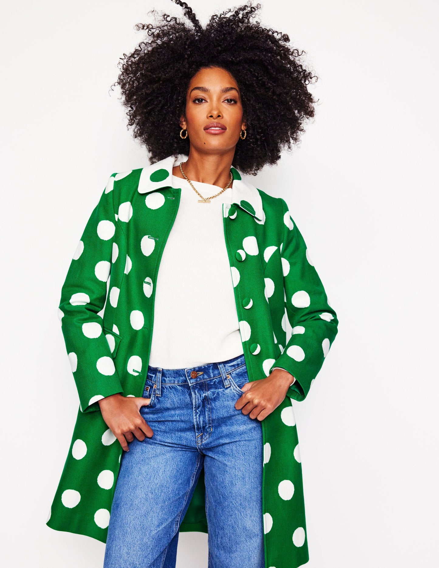 Occasion Co-ord Coat-Abstract Dot